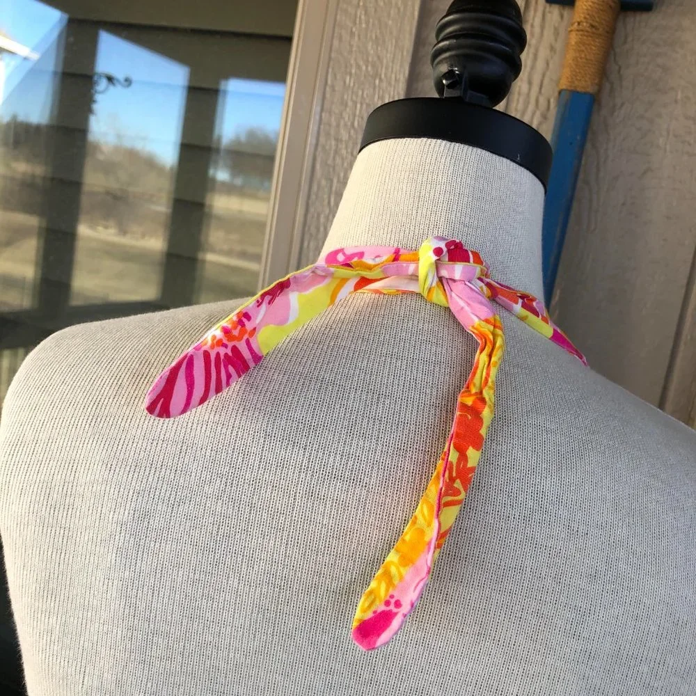 LILLY PULITIZER Vintage Ladies Tie-Back Halter Top - Size 6 - Picture 8 of 10